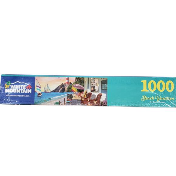 White Mountain Beach Vacation 1000 Piece Puzzle #1458 24inx30in New Sealed - Picture 2 of 5